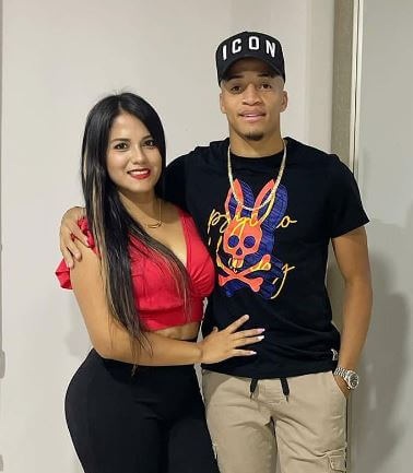 Byron Castillo with his girlfriend Joselyn Estefy.